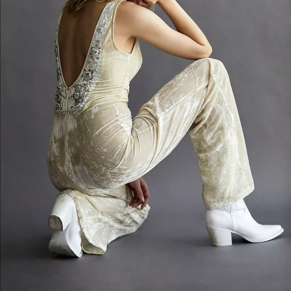 Brenda Knight Jewel Evening Jumpsuit - velvet - Free People